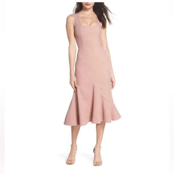 Fame and Partners Dresses & Skirts - Fame and partners dress- Rosegold silk NWT